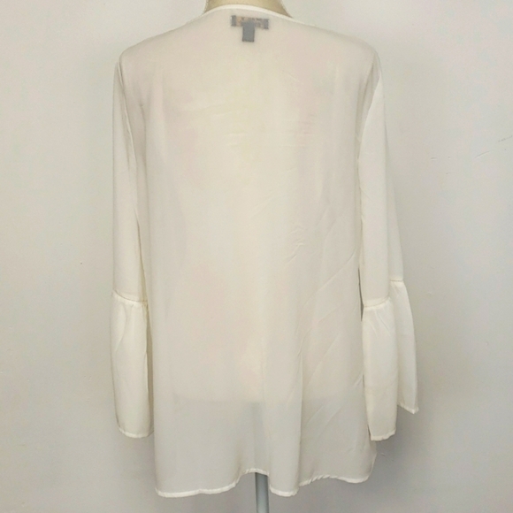 Sweet Magnolia Semi Sheer White Tunic NWOT - Picture 14 of 14